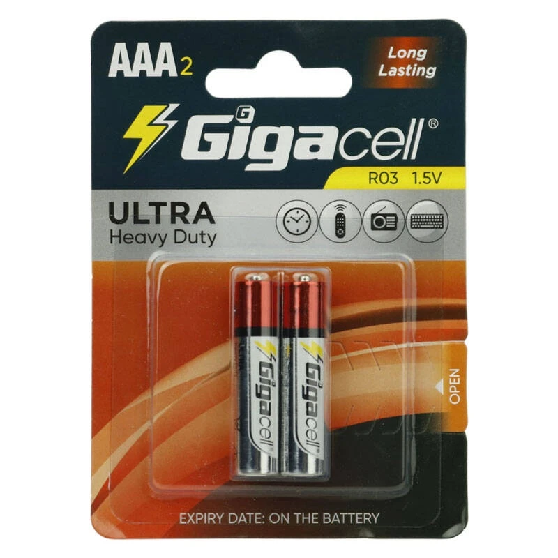 باتری  نیم قلمی GIGACELL پک دوتایی