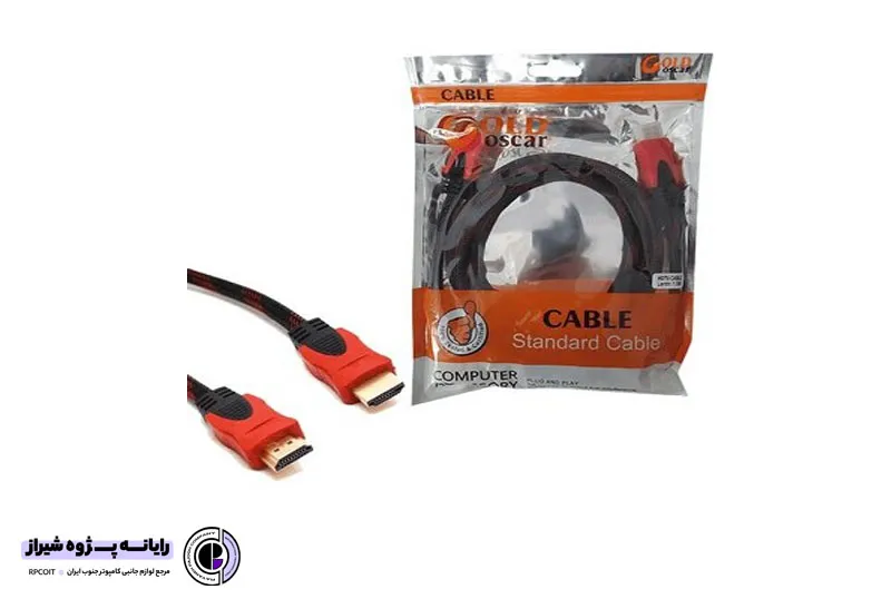  کابل 3 متری 4k Gold Oscar HDMI