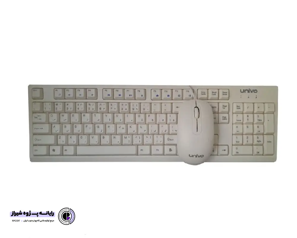 کیبورد و ماوس یونیوو UKCW02 سفید