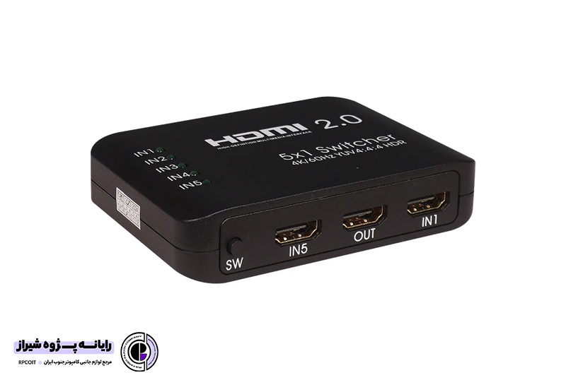 سوئیچ 5 پورت HDMI کی نت K-SWHD2005 با ریموت کنترل