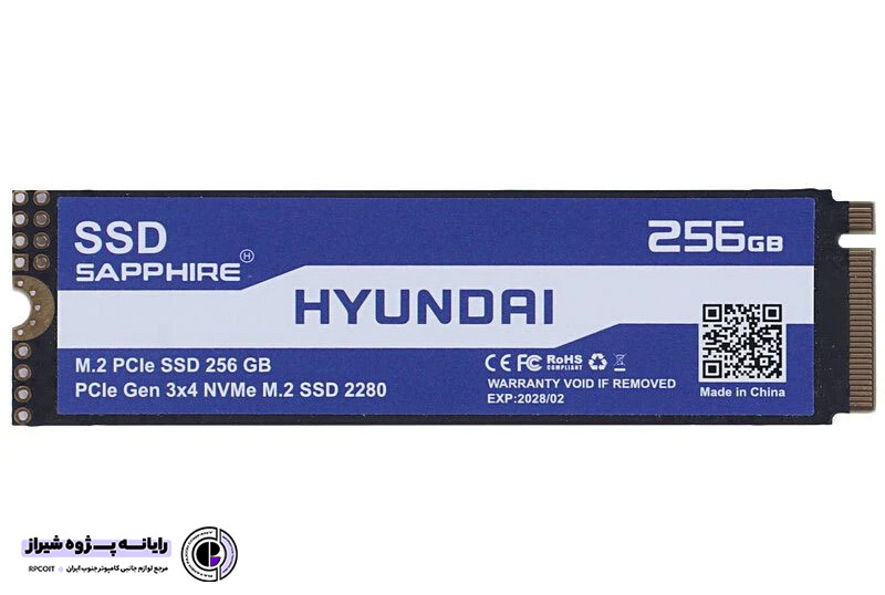 اس اس دی NVME M.2 هیوندای ظرفیت 256 گیگابایت